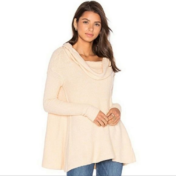 Free People Sweaters - Free People Strawberry Fields Off Shoulder Cowl Size XS